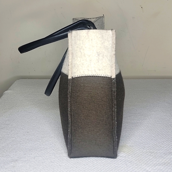 Graf Lantz Jaunt Merino Wool Green & White Tote - Picture 4 of 6